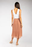 Pleated Midi Skirt