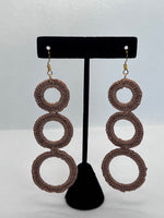 Three Ring Dangle Earrings