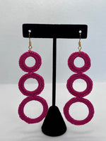 Three Ring Dangle Earrings