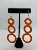 Three Ring Dangle Earrings