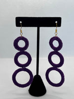 Three Ring Dangle Earrings