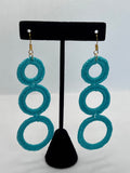 Three Ring Dangle Earrings