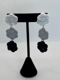 Three Doily Dangle Earrings