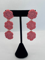 Three Doily Dangle Earrings