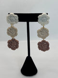 Three Doily Dangle Earrings