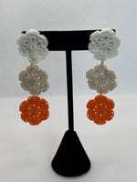 Three Doily Dangle Earrings