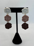 Three Doily Dangle Earrings