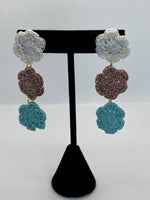 Three Doily Dangle Earrings