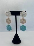 Three Doily Dangle Earrings