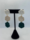 Three Doily Dangle Earrings