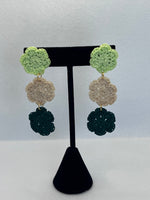 Three Doily Dangle Earrings