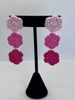 Three Doily Dangle Earrings