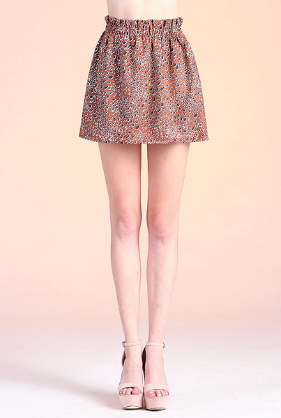 Bobcat Animal Print Elastic Skirt